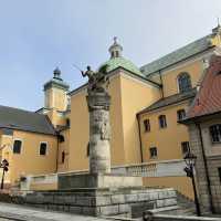 Poznań Town hall, church, central station 