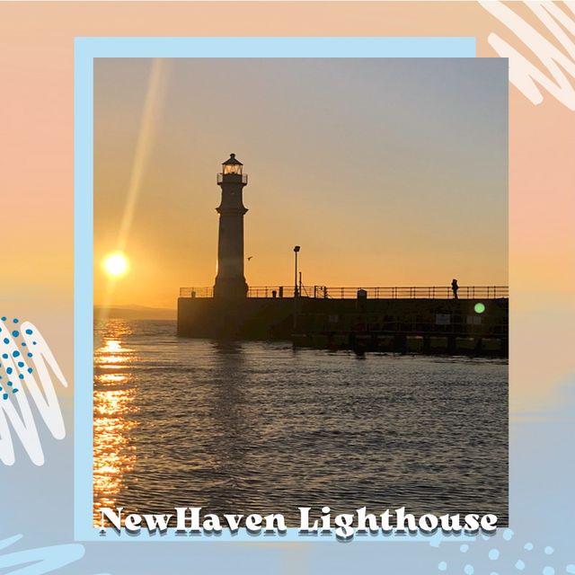 在浪漫燈塔NewHaven Lighthouse欣賞迷人的夕陽