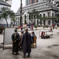 Chinese temple with Gothic elements in Wuhan