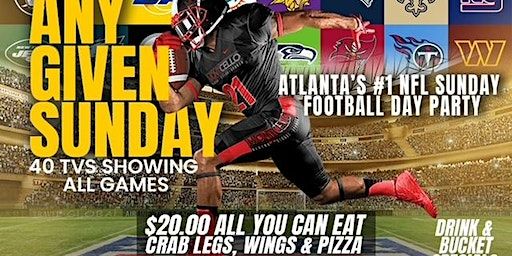 ANY GIVEN SUNDAY NFL DAY PARTY @ MONTICELLO - $20.00 ALL YOU CAN EAT BUFFET | Monticello ATL