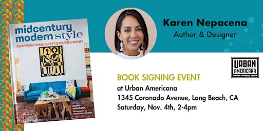 Midcentury Modern Style Book Signing with Karen Nepacena | Urban Americana, Coronado Avenue, Long Beach, CA, USA