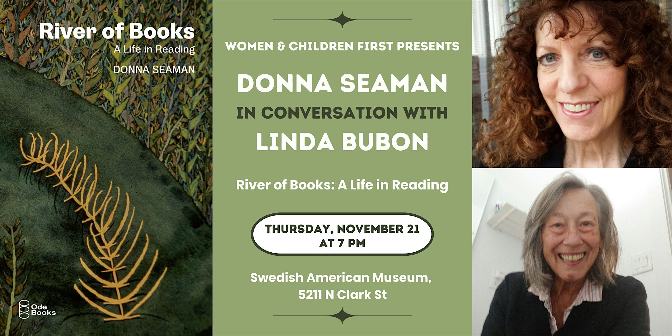 Off-site Book Launch: RIVER OF BOOKS by Donna Seaman | Women & Children First