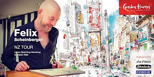 Felix Scheinberger Urban Sketching Workshop and Sketch Walk - Wellington | Wellington Faculty of Architecture and Design Innovation / Te Wāhanga Waihanga-Hoahoa