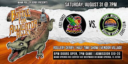 Miami Roller Derby presents: BATTLE FOR ALLIGATOR ALLEY | Miami Springs Recreation Center