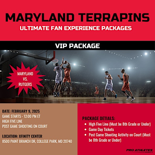 Maryland Terrapins Ultimate Gameday Fan Experience | XFINITY Center
