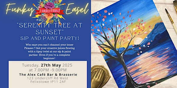 The Funky Easel Sip & Paint: The Alex in Felixstowe, Suffolk | The Alex Café Bar & Brasserie