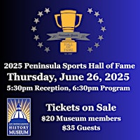 Peninsula Sports Hall of Fame Reception & Induction Ceremony | San Mateo County History Museum