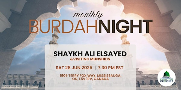 Monthly Burdah Night | 5106 Terry Fox Way