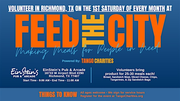 Feed The City Richmond: Making Meals for People In Need | EinStein's Pub & Arcade
