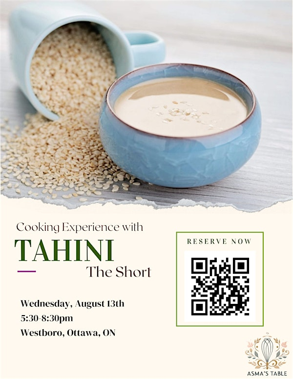 Tahini Cooking Experiences- The Short | Westboro, Ottawa, ON, Canada