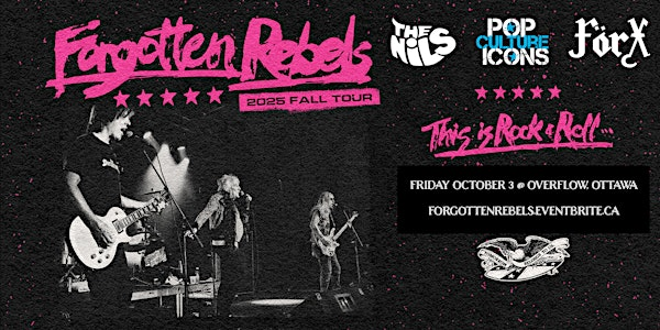 The Forgotten Rebels, The Nils, Pop Culture Icons, Forx | Overflow Brewery
