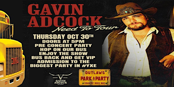 Outlaws Park n Party to GAVIN ADCOCK | Outlaws Country Rock Bar