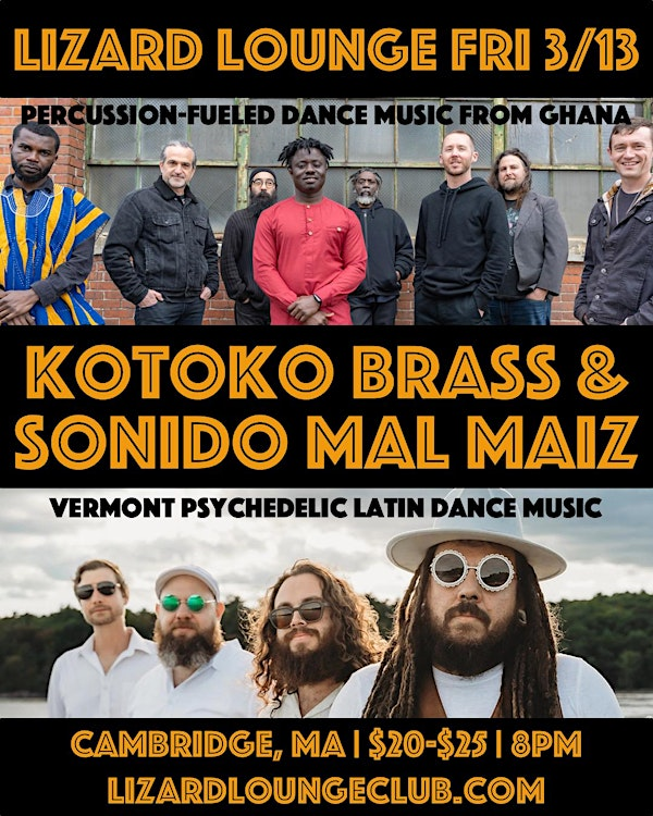 Kotoko Brass & Sonido Mal Maiz Live at the Lizard Lounge | Lizard Lounge