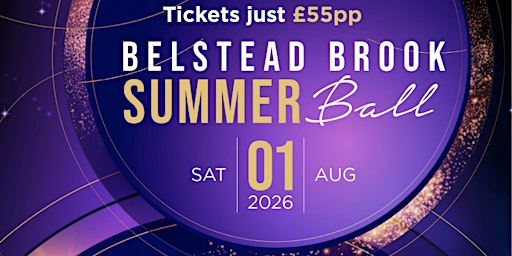 Belstead Brook St Elizabeth Hospice Summer Ball 1st Aug 2026 | Muthu Belstead Brook Hotel