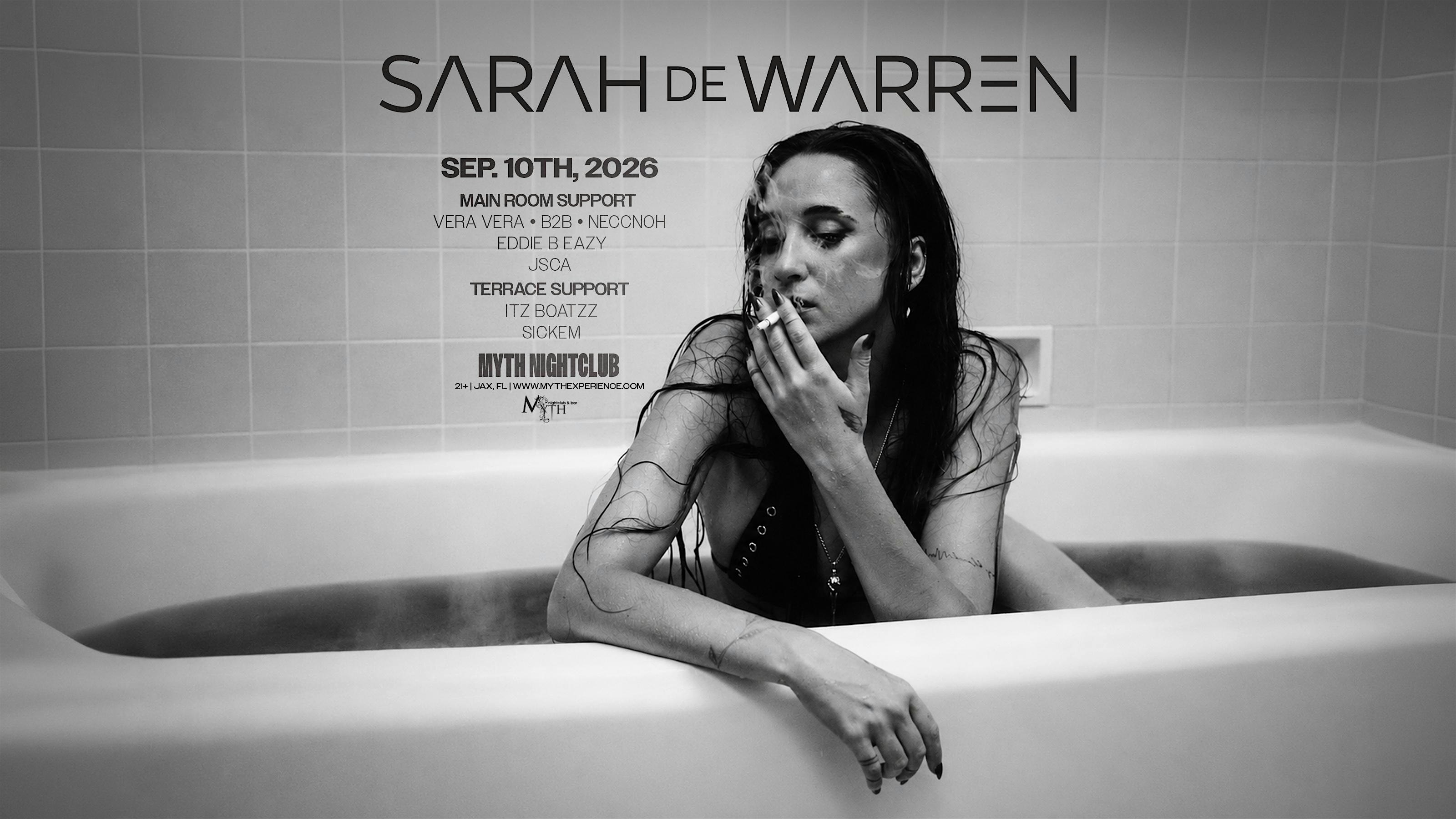 Electronic Thursdays: Sarah de Warren | 09.10.26 | Myth Nightclub | Element Bistro & Craft Bar
