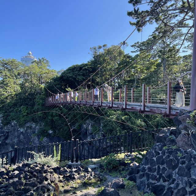 【静岡】スリル満点の「城ヶ崎海岸」の吊橋