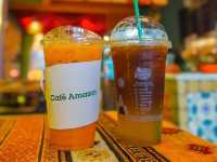 คาเฟ่ตกแต่งสไตล์โมร็อคโก เมนูน้ำของCafeAmazon