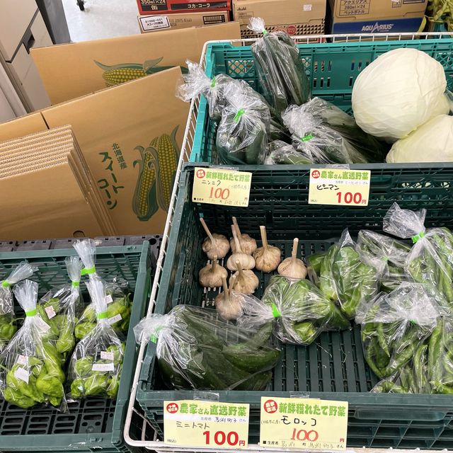 北海道帯広市　産地直販のお野菜をお土産にかいました