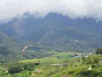 Cloudy Mt Kinabalu from Sosodikon 