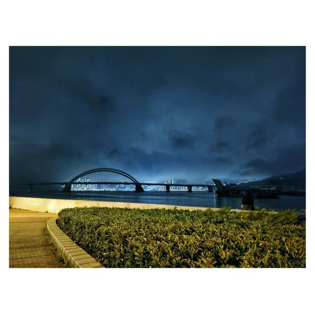 夜賞魚木花。將軍澳海濱長廊