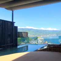 熱海を見下ろす絶景の景色、貸切露天風呂最高✨