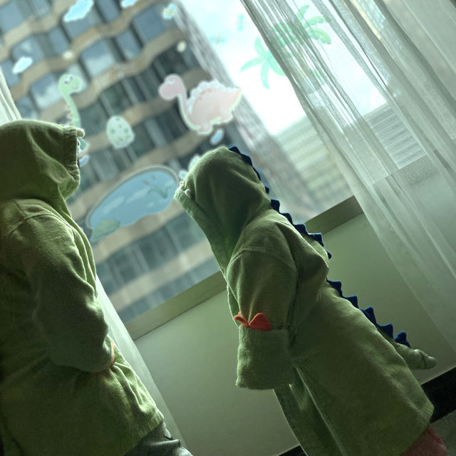 恐龍主題Staycation！恐龍公仔x沙發仔x浴袍