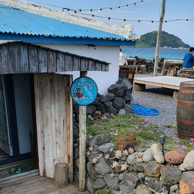 바다멍 불멍가능한 비양도가 보이는 - 금능반지하