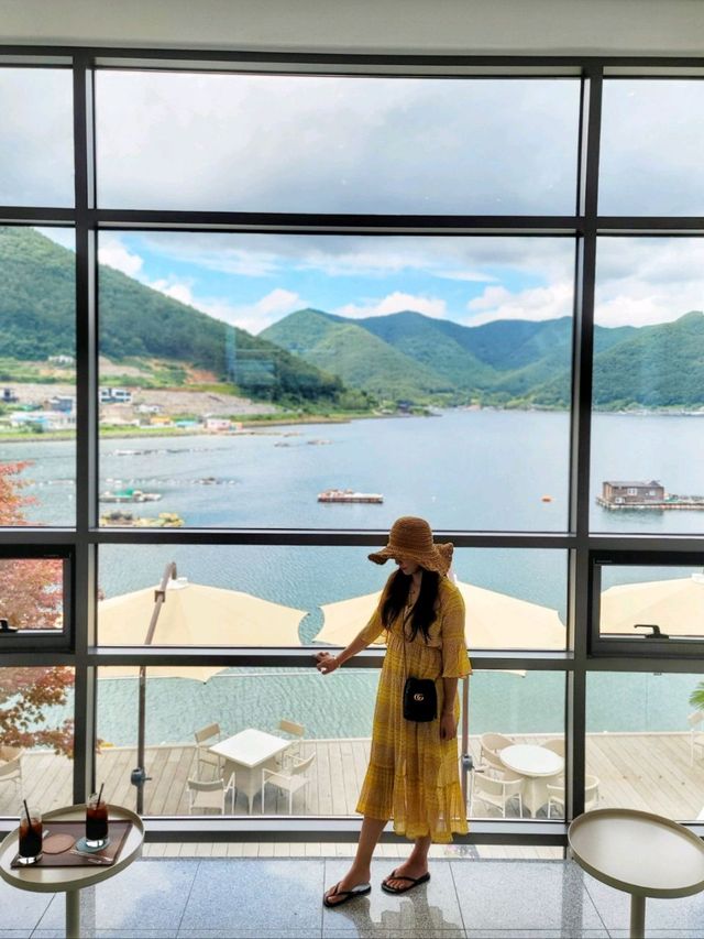 경남 고성카페 네순도르마, 산도 바다도 액자뷰에 담기🖼