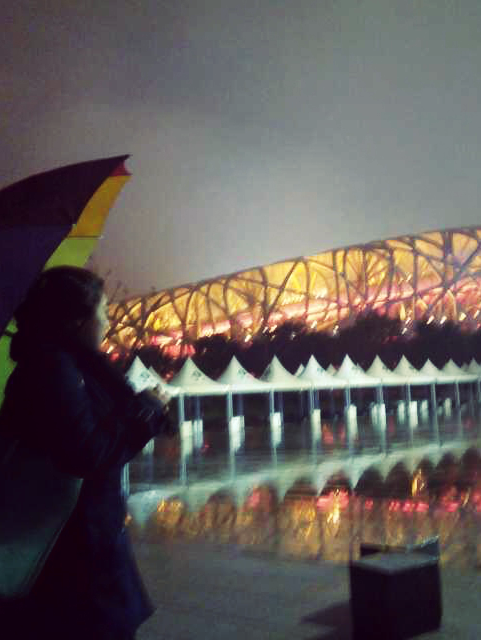 Rainy night @ Olympic Green, Beijing