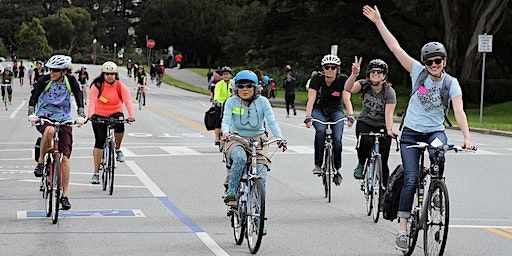SF Bicycle Coalition On-Bike Practice for Beginning Adult Cyclists | Monroe Elementary School
