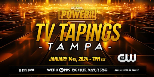 NWA Powerrr Tapings @ WEDU PBS Studios / Saturday, January 14th, 2024 | WEDU PBS Studios
