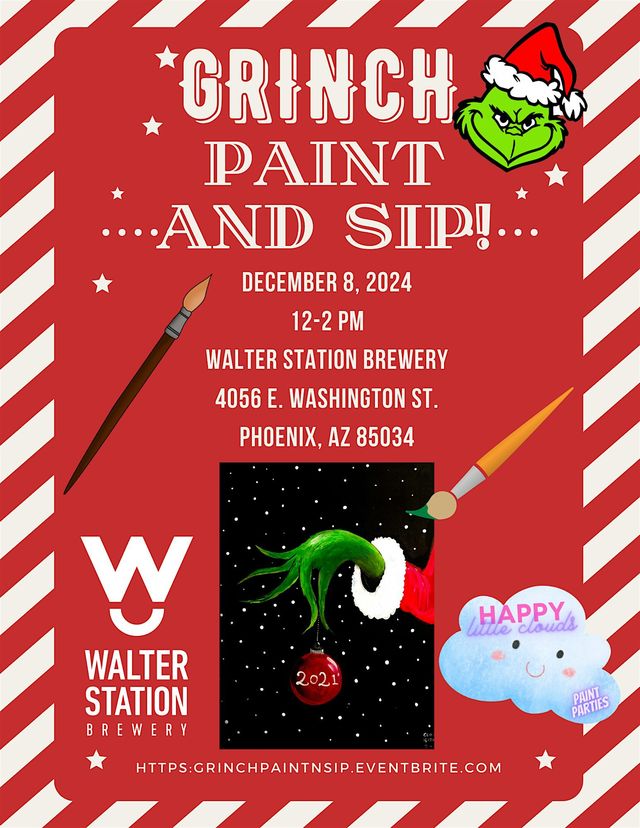 Grinch Paint and Sip at Walter Station Brewery | Walter Station Brewery