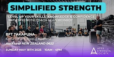 SIMPLIFIED STRENGTH - Auckland | BFT Takapuna
