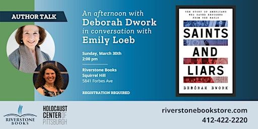 An Afternoon with Author Deborah Dwork in Conversation with Emily Loeb | Riverstone Books