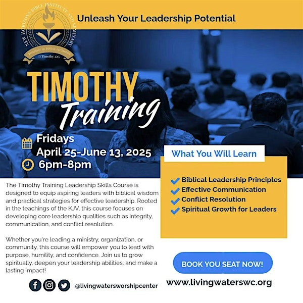 New Horizons Biblical Institute: Timothy Training Certificate Course | 260 Link Rd