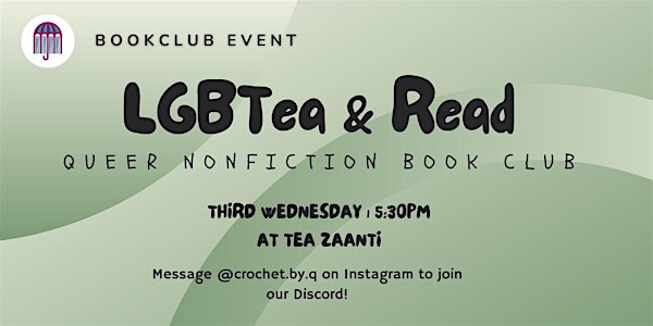 LGBTea & Read Book Club | Tea Zaanti