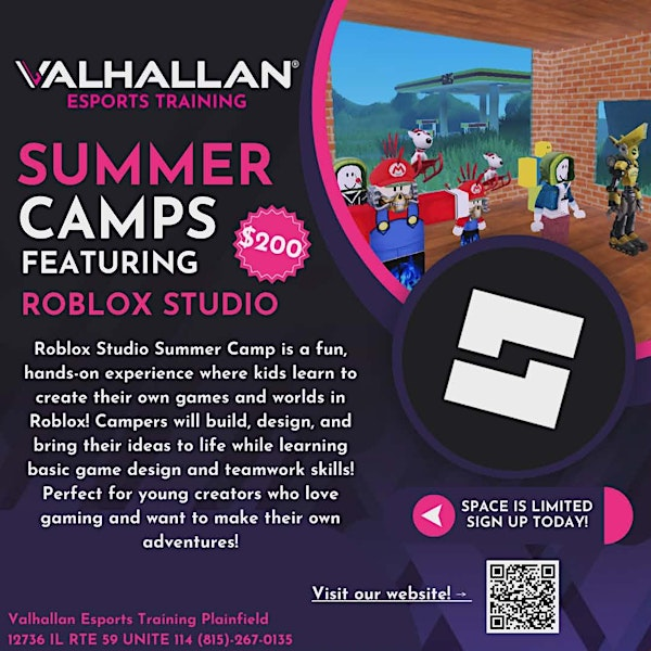 Valhallan Esports Training Roblox Studio Summer Camp | Valhallan Esports Training