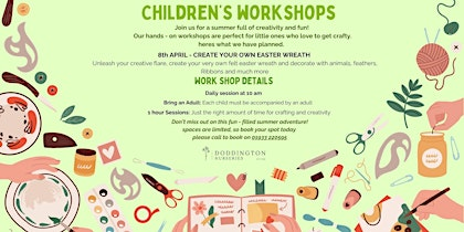 CHILDREN'S EASTER WORKSHOP! Make your own Easter wreath | Doddington Nurseries