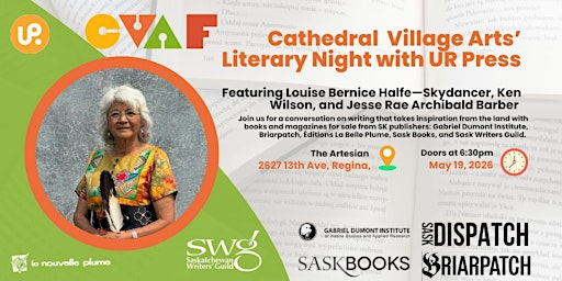 CVAF Literary Night: Halfe—Skydancer, Wilson, and Archibald Barber | Artesian