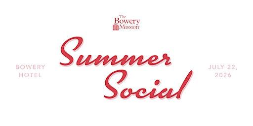 Summer Social | The Terrace at The Bowery Hotel