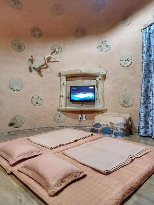 겨울감성 최고봉 황토 버섯집, 하동 지리산흙집풍경🍄