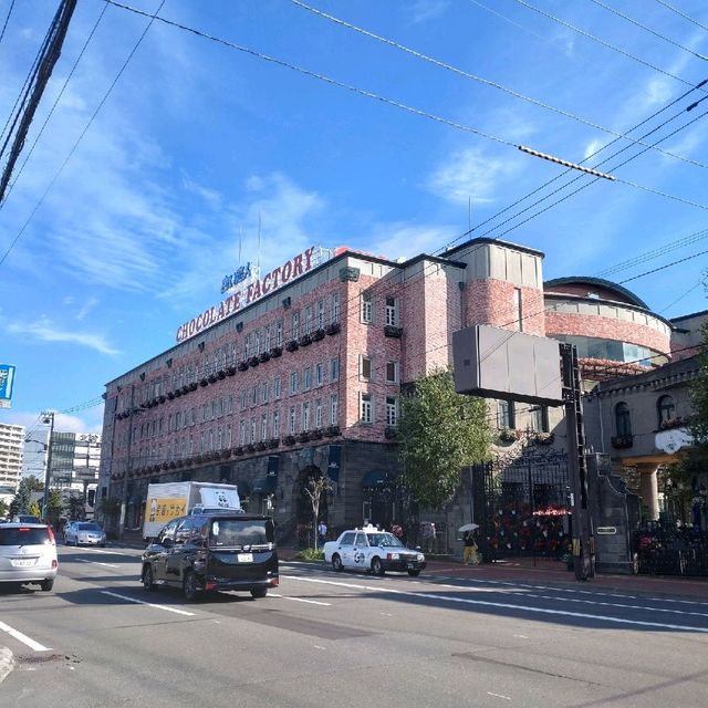 白い恋人パーク　時計台と噴水