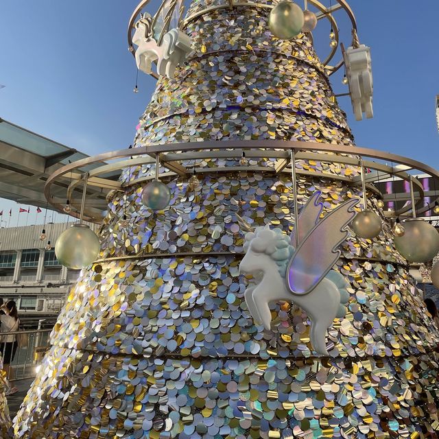 尖沙咀地標海港城全城最夢幻打卡聖誕🎄位獨角獸🦄️閃閃聖誕大道