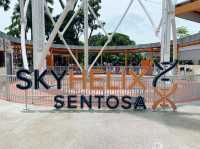 Amazing aerial views on SkyHelix Sentosa
