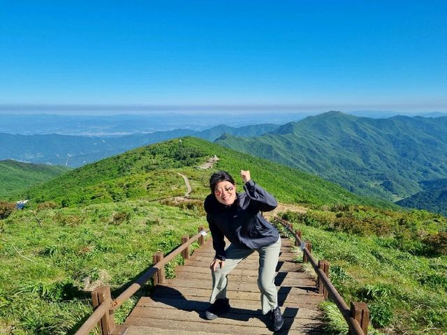 1시간반만에 정상에 도착하는 지리산코스