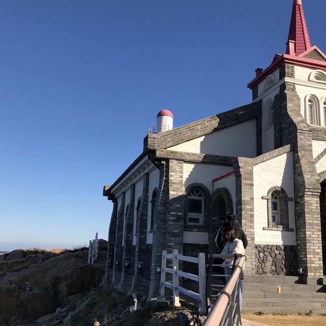 希臘海島風情般的釜山機張夢聖堂⛪️