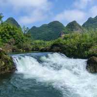 Idyllic waterfall boat trip 