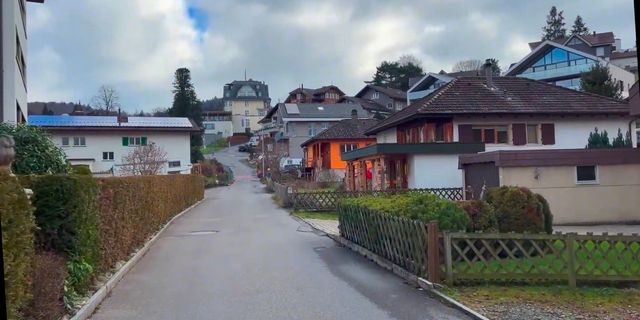 Scenic views of Schmitten, the town.