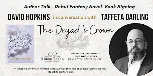 Author Event: David Hopkins in conversation with Taffeta Darling | Whose Books Neighborhood Bookstore