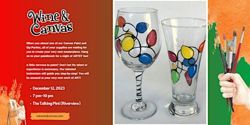 Glass Painting Paint and Sip Event | The Talking Pint Bar & Bistro